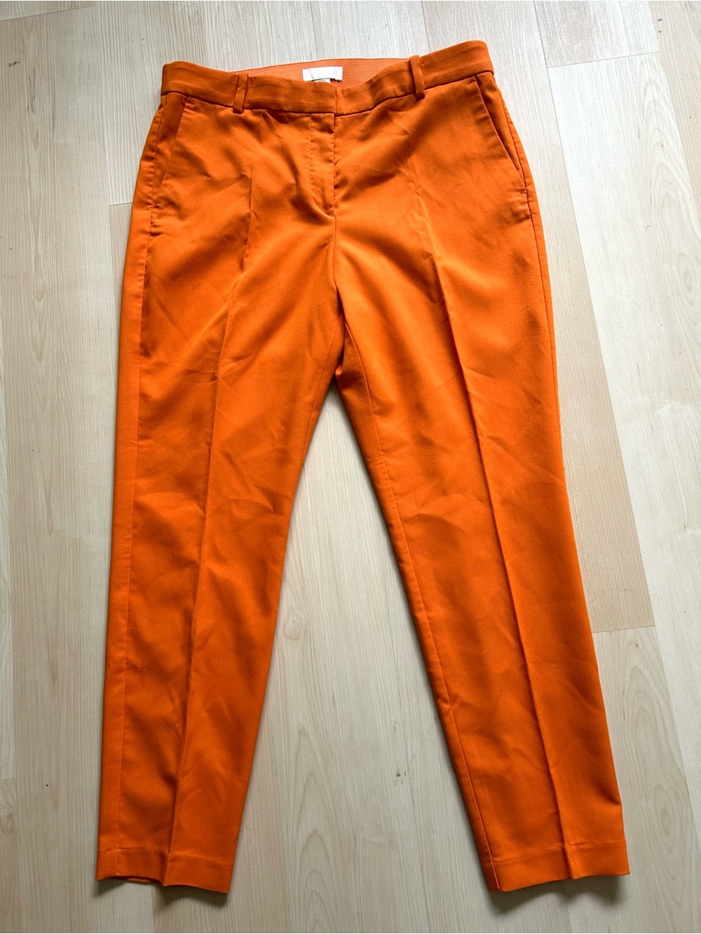 Women’s Orange Tailored Dress Pants